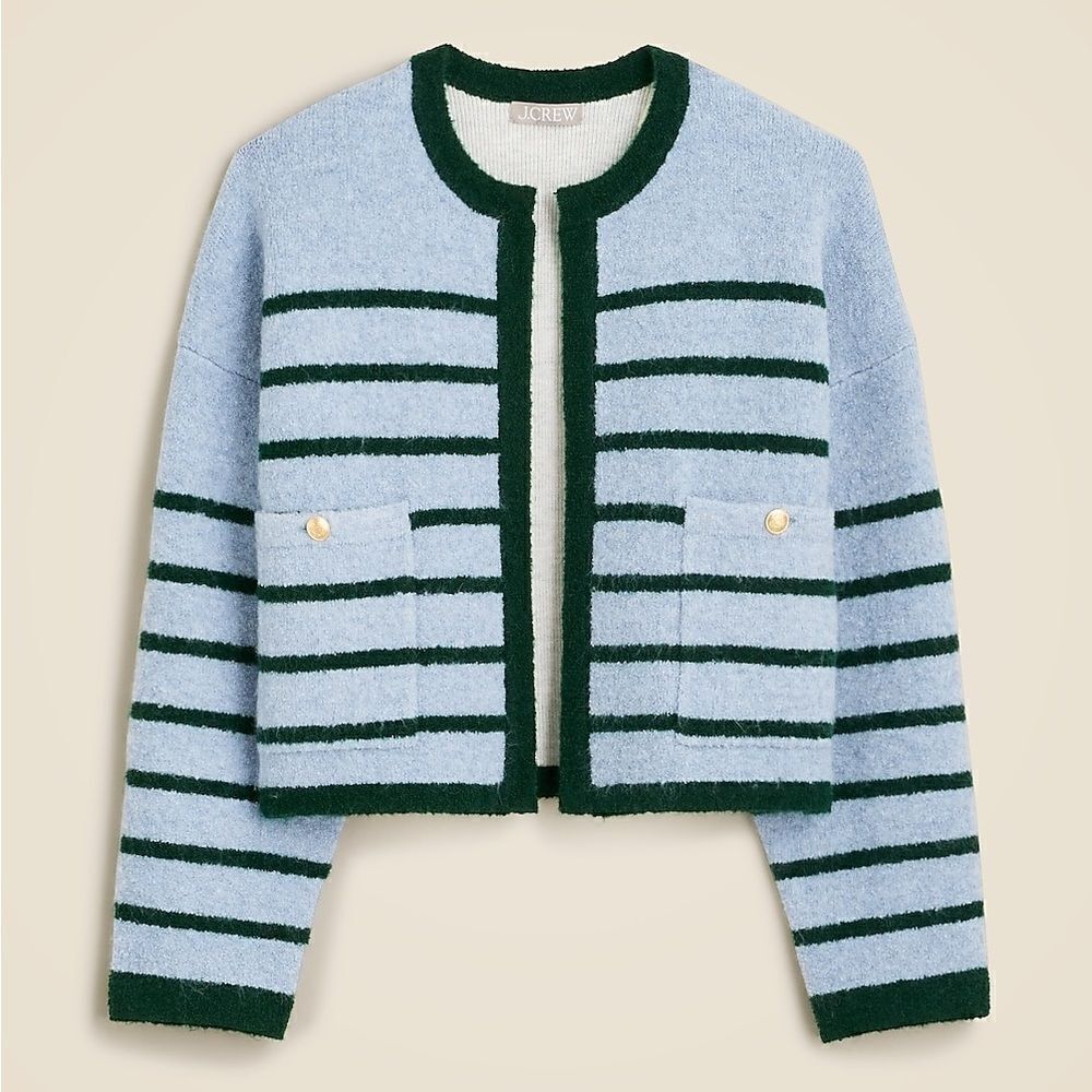 J Crew Patch Pocket Lady Jacket in Double Faced Wool Blend NWT